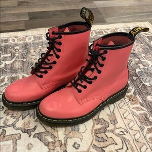 EUC! Dr. Martens Coral/Pink 1460 Boots, Women’s Size 10 (US)